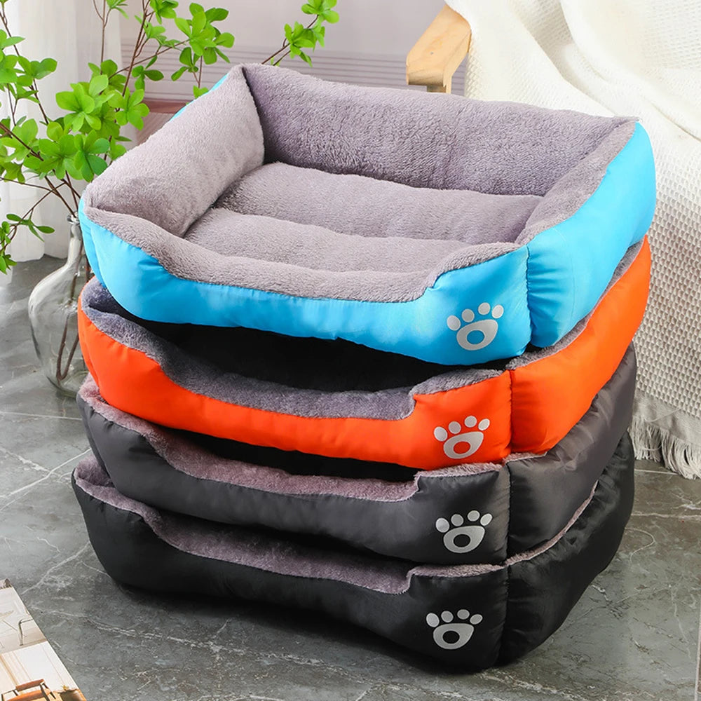 Plush Square Dog Sofa Bed