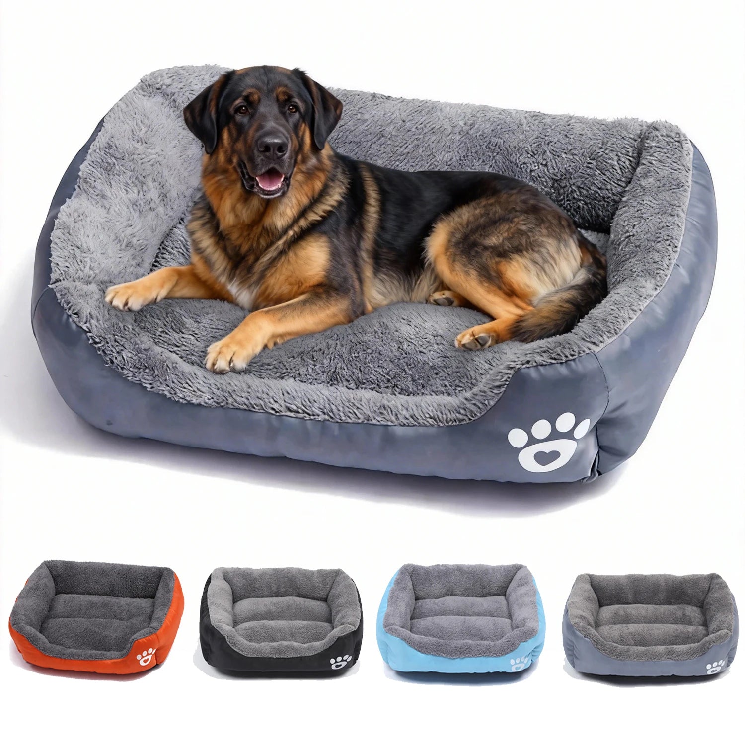 Plush Square Dog Sofa Bed