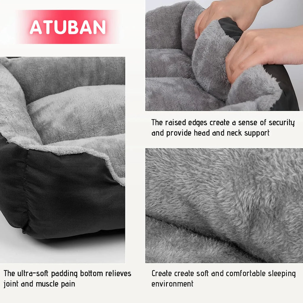 Plush Square Dog Sofa Bed