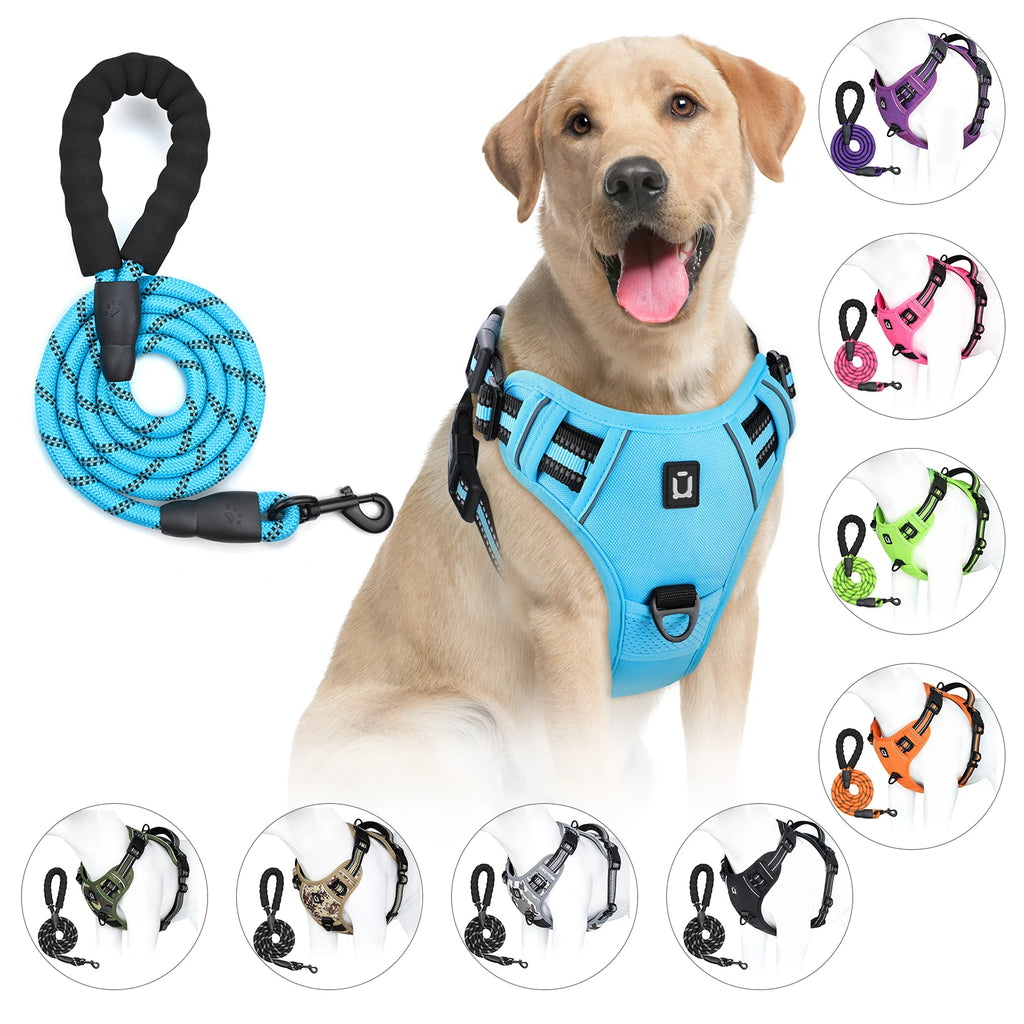No-Pull Dog Harness & Leash Set