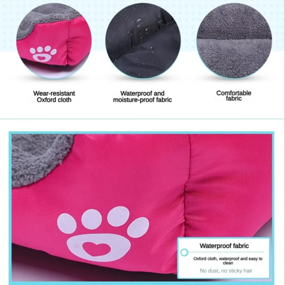 Plush Square Dog Sofa Bed