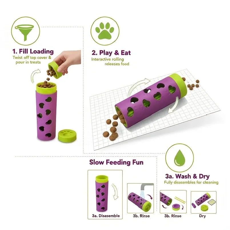 Interactive Slow Feeder Puzzle Bowl